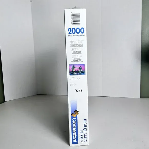 Clementoni 2000 Piece Jigsaw Puzzle London Tower Bridge Dusk Sunset NEW in Wrap - Picture 4 of 5